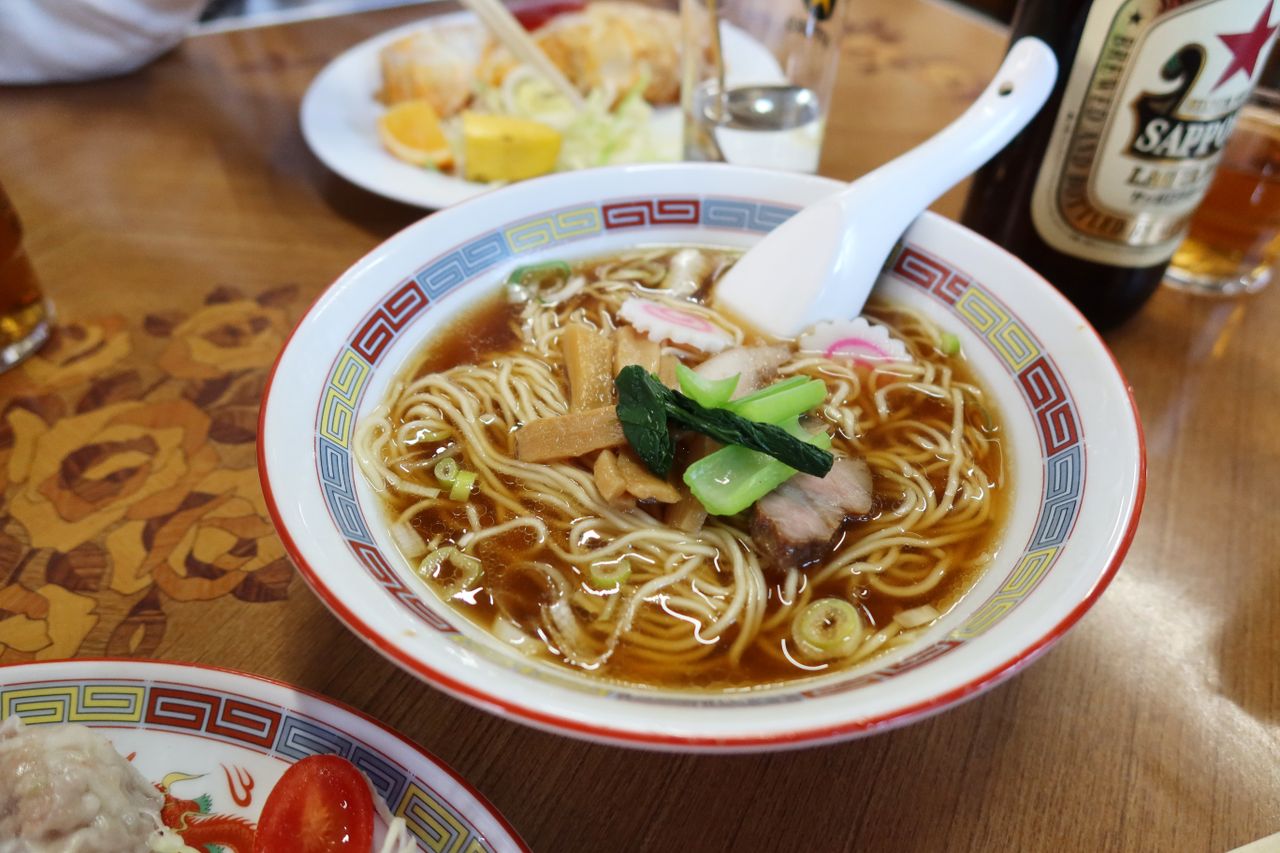 Home Bowl of authentic Japanese ramen with toppings served in a Saitama restaurant. Perfect comfort food.
